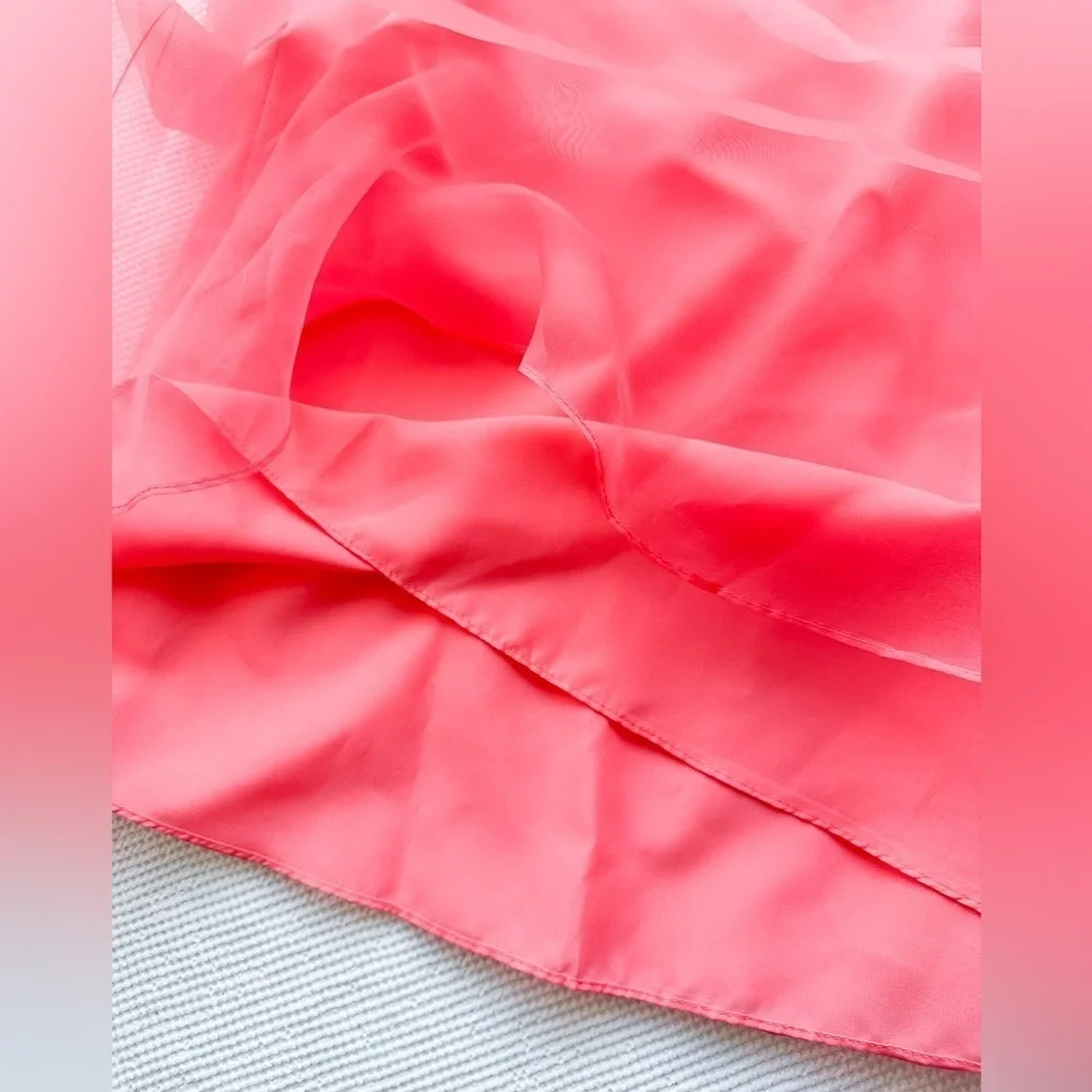 Alfred Angelo - Pink Coral Strapless Special Occasion Dress - Size 9 - Picture 10 of 15